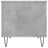 Tavolino Salotto Grigio Cemento 60x44,5x45 cm Legno truciolato