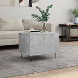 Tavolino Salotto Grigio Cemento 60x44,5x45 cm Legno truciolato