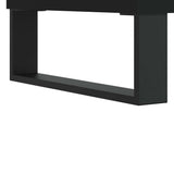 Tavolino da Salotto Nero 60x44,5x45 cm in Legno truciolato