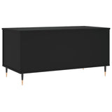 Tavolino da Salotto Nero 90x44,5x45 cm in Legno truciolato