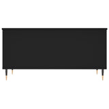 Tavolino da Salotto Nero 90x44,5x45 cm in Legno truciolato