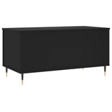 Tavolino da Salotto Nero 90x44,5x45 cm in Legno truciolato