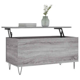 Tavolino Salotto Grigio Sonoma 90x44,5x45 cm Legno truciolato