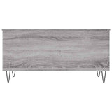 Tavolino Salotto Grigio Sonoma 90x44,5x45 cm Legno truciolato