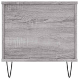 Tavolino Salotto Grigio Sonoma 90x44,5x45 cm Legno truciolato