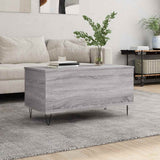 Tavolino Salotto Grigio Sonoma 90x44,5x45 cm Legno truciolato