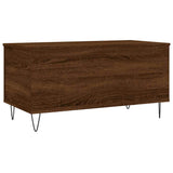 Tavolino Salotto Rovere Marrone 90x44,5x45 cm Legno truciolato