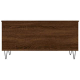 Tavolino Salotto Rovere Marrone 90x44,5x45 cm Legno truciolato