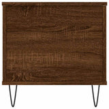 Tavolino Salotto Rovere Marrone 90x44,5x45 cm Legno truciolato
