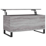 Tavolino Salotto Grigio Sonoma 90x44,5x45 cm Legno truciolato
