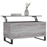 Tavolino Salotto Grigio Sonoma 90x44,5x45 cm Legno truciolato