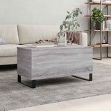Tavolino Salotto Grigio Sonoma 90x44,5x45 cm Legno truciolato