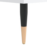 Tavolino da Salotto Bianco 102x44,5x50 cm in Legno truciolato