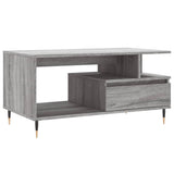 Tavolino da Salotto Grigio Sonoma 90x49x45 cm Legno truciolato