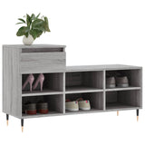 Scarpiera Grigio Sonoma 102x36x60 cm in Legno truciolato