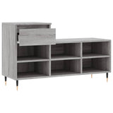 Scarpiera Grigio Sonoma 102x36x60 cm in Legno truciolato