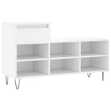 Scarpiera Bianca 102x36x60 cm in Legno truciolato