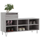 Scarpiera Grigio Sonoma 102x36x60 cm in Legno truciolato