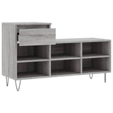 Scarpiera Grigio Sonoma 102x36x60 cm in Legno truciolato