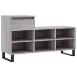 Scarpiera Grigio Sonoma 102x36x60 cm in Legno truciolato