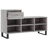 Scarpiera Grigio Sonoma 102x36x60 cm in Legno truciolato