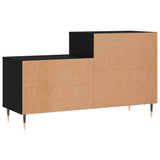 Scarpiera Nera 102x36x60 cm in Legno truciolato