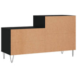 Scarpiera Nera 102x36x60 cm in Legno truciolato