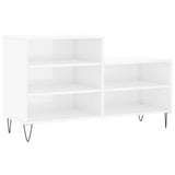 Scarpiera Bianco Lucido 102x36x60 cm in Legno truciolato