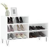 Scarpiera Bianco Lucido 102x36x60 cm in Legno truciolato