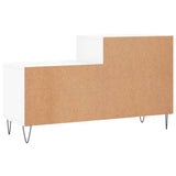 Scarpiera Bianco Lucido 102x36x60 cm in Legno truciolato