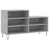 Scarpiera Grigio Cemento 102x36x60 cm in Legno truciolato