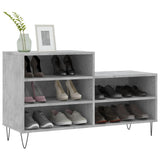 Scarpiera Grigio Cemento 102x36x60 cm in Legno truciolato