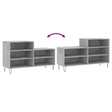 Scarpiera Grigio Cemento 102x36x60 cm in Legno truciolato