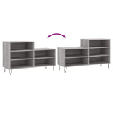 Scarpiera Grigio Sonoma 102x36x60 cm in Legno truciolato
