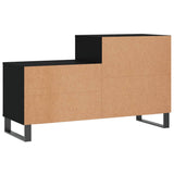 Scarpiera Nera 102x36x60 cm in Legno truciolato