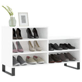 Scarpiera Bianco Lucido 102x36x60 cm in Legno truciolato