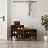 Scarpiera Rovere Marrone 102x36x60 cm in Legno truciolato