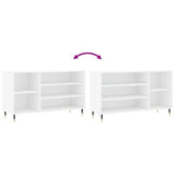 Scarpiera Bianca 102x36x60 cm in Legno truciolato