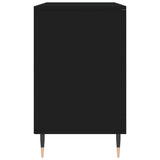 Scarpiera Nera 102x36x60 cm in Legno truciolato