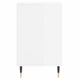 Scarpiera Bianco Lucido 102x36x60 cm in Legno truciolato