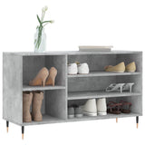 Scarpiera Grigio Cemento 102x36x60 cm in Legno truciolato