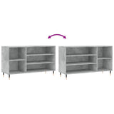 Scarpiera Grigio Cemento 102x36x60 cm in Legno truciolato