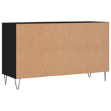 Scarpiera Nera 102x36x60 cm in Legno truciolato