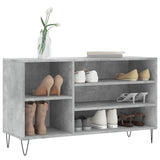 Scarpiera Grigio Cemento 102x36x60 cm in Legno truciolato