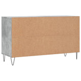 Scarpiera Grigio Cemento 102x36x60 cm in Legno truciolato