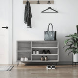 Scarpiera Grigio Sonoma 102x36x60 cm in Legno truciolato