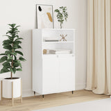 vidaXl Credenza Alta Bianca 60x36x110 cm in Legno truciolato