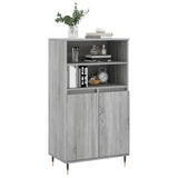 Credenza Grigio Sonoma 60x36x110 cm in Legno truciolato