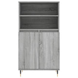 Credenza Grigio Sonoma 60x36x110 cm in Legno truciolato