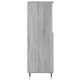 Credenza Grigio Sonoma 60x36x110 cm in Legno truciolato
